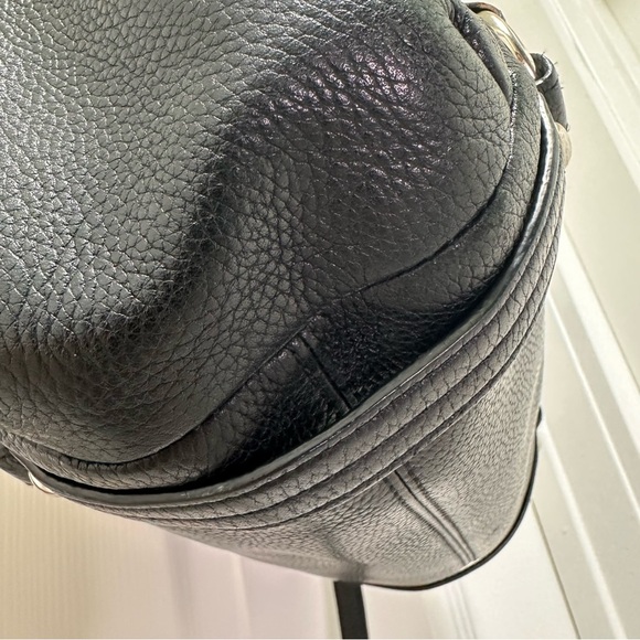 Coach Alexandra Large Hobo Black Pebbled Leather Silver Hardware - Picture 6 of 15